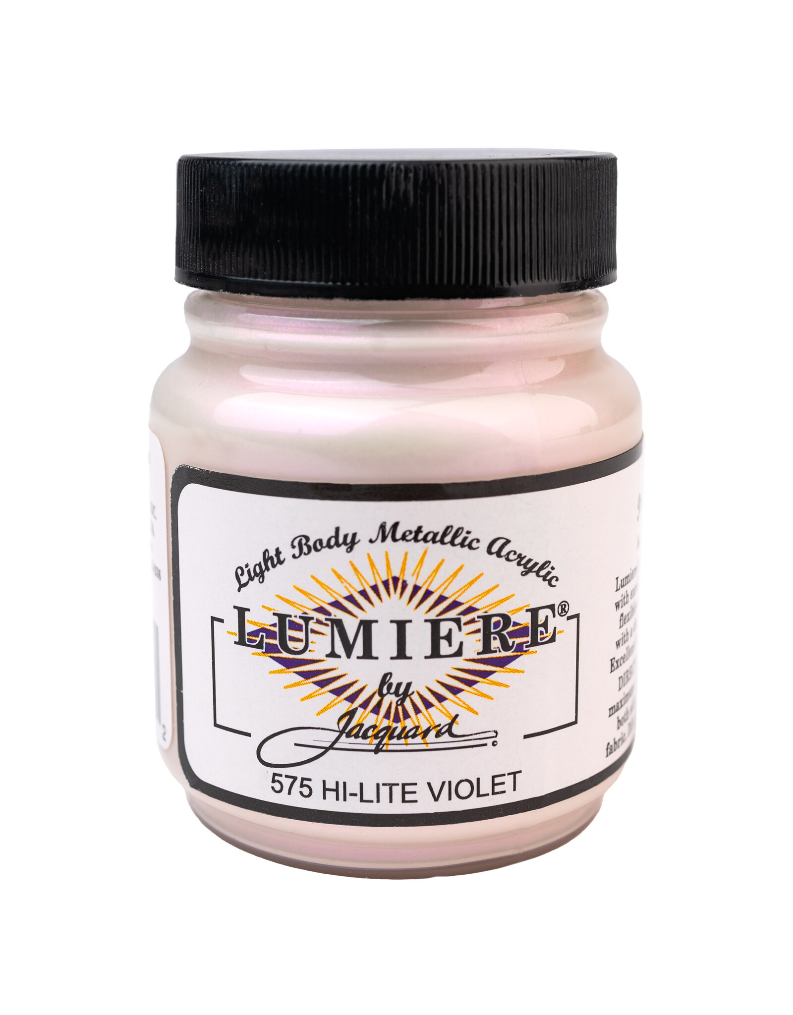 Jacquard Jacquard Lumiere Acrylic Paint, Hi-Lite Violet 2¼oz