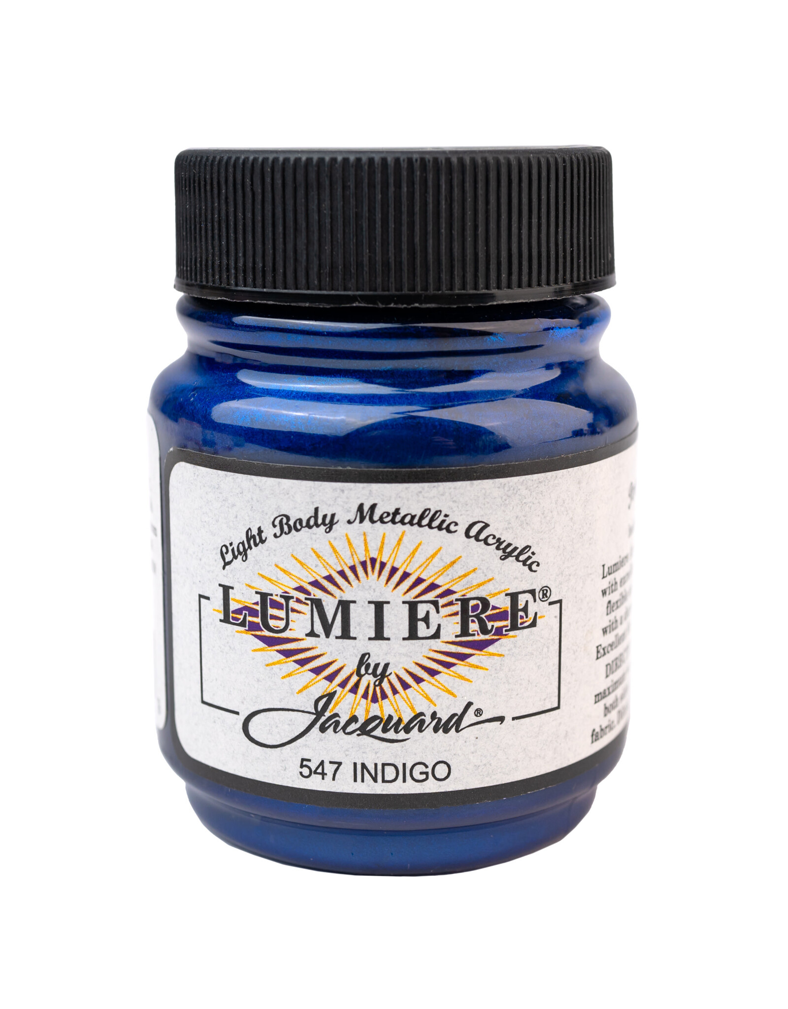 Jacquard Jacquard Lumiere Acrylic Paint, Indigo 2¼oz