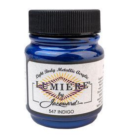 Jacquard Jacquard Lumiere Acrylic Paint, Indigo 2¼oz