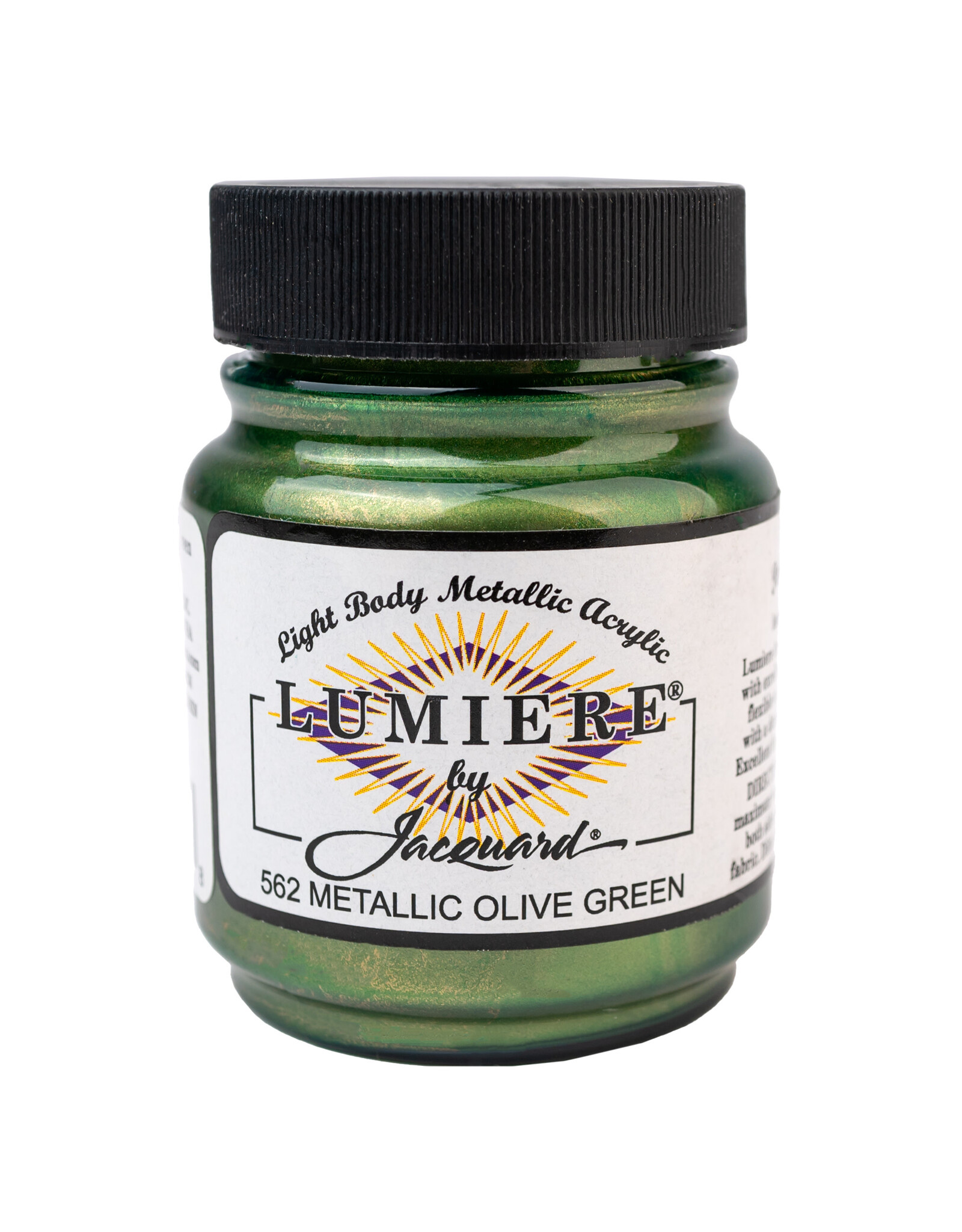 Jacquard Jacquard Lumiere Acrylic Paint, Metallic Olive Green 2¼oz