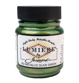 Jacquard Jacquard Lumiere Acrylic Paint, Metallic Olive Green 2¼oz