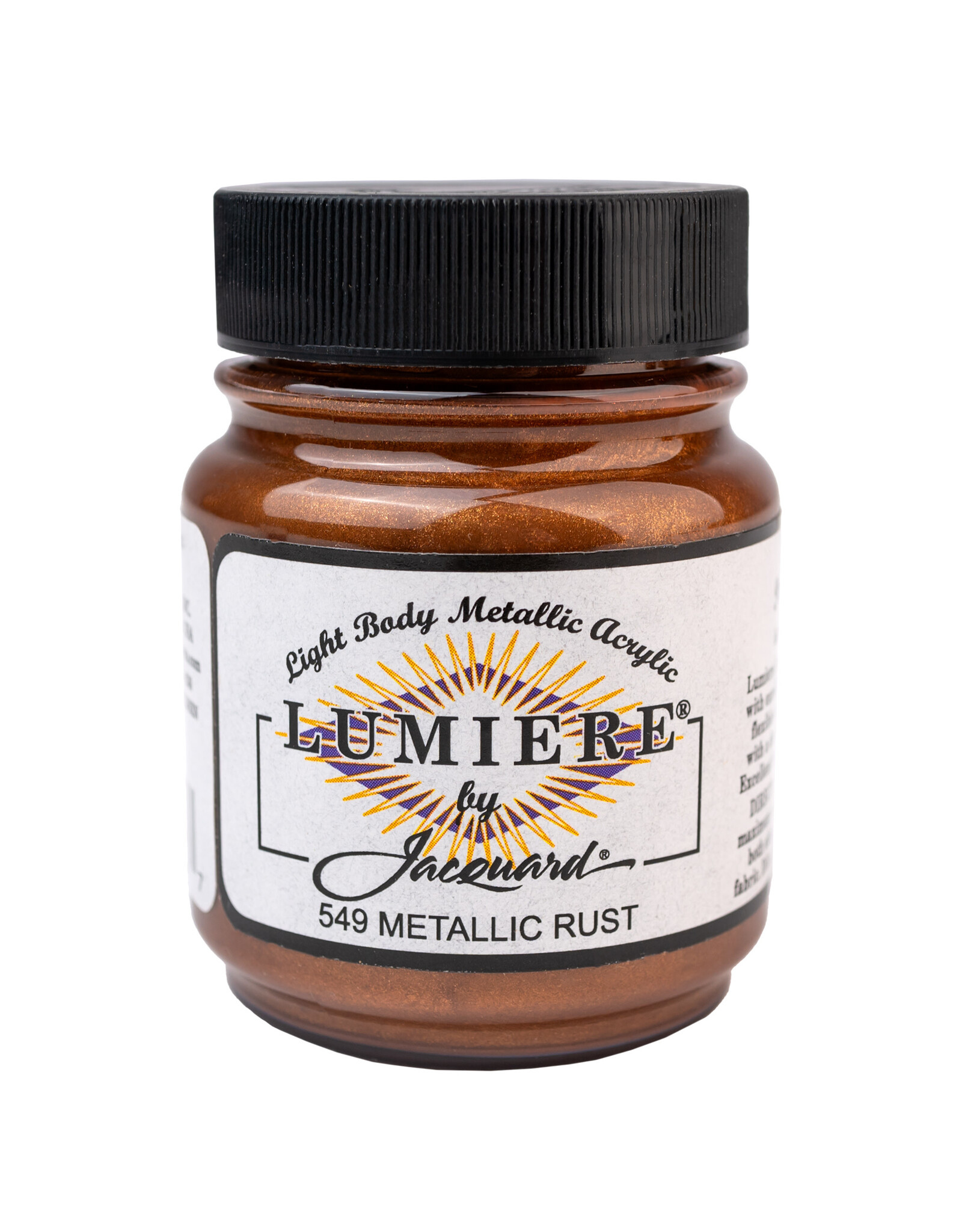 Jacquard Jacquard Lumiere Acrylic Paint, Metallic Rust 2¼oz