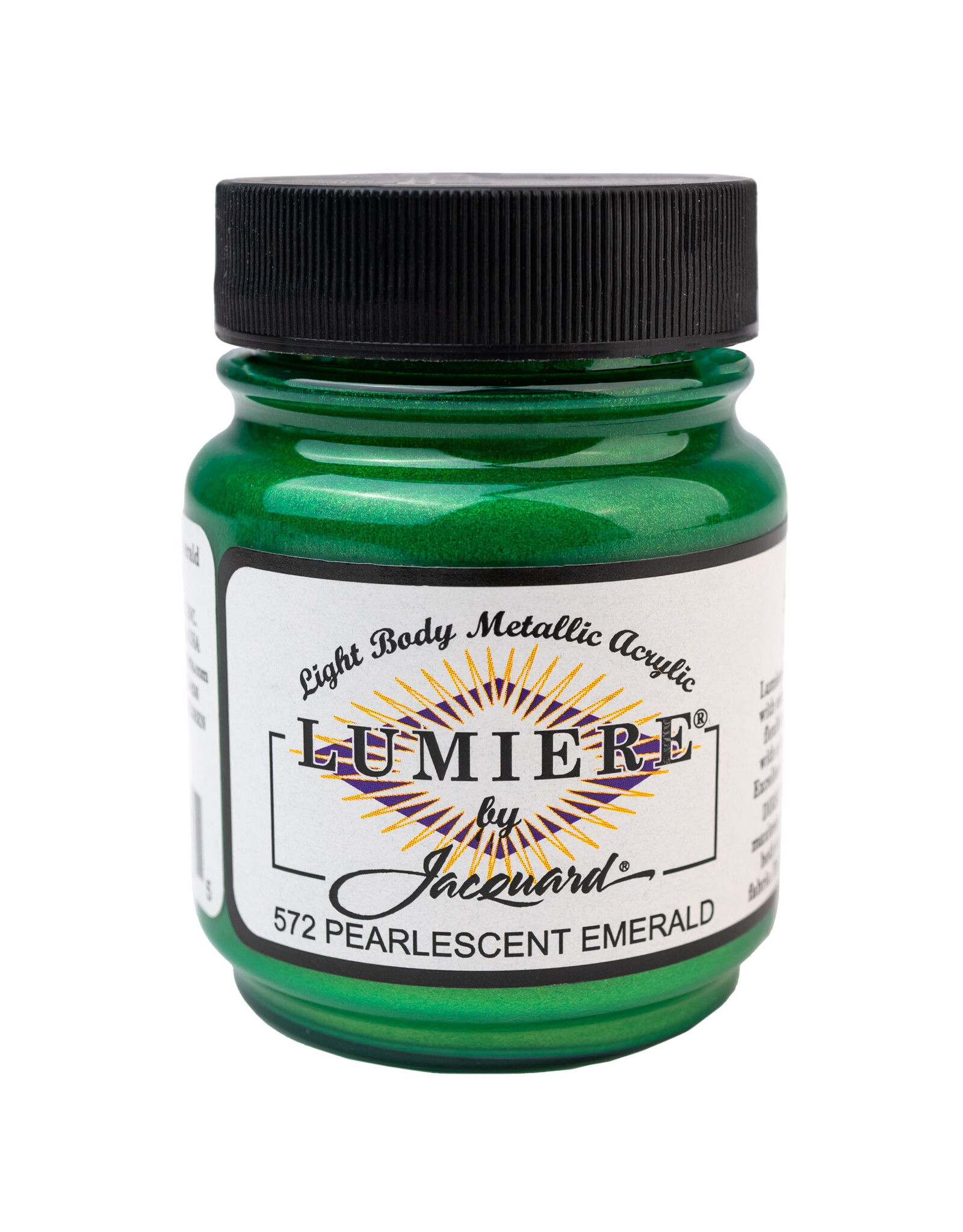 Jacquard Jacquard Lumiere Acrylic Paint, Pearlescent Emerald 2¼oz