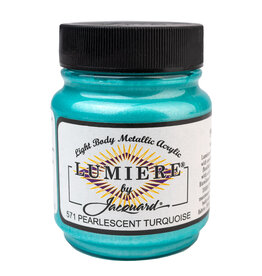Jacquard Jacquard Lumiere Acrylic Paint, Pearlescent Turquoise 2¼oz