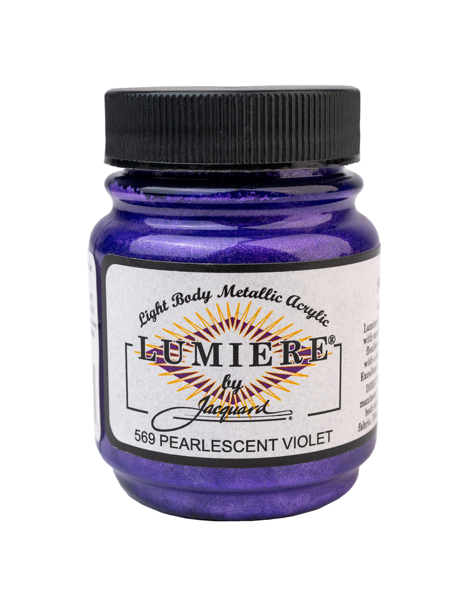 Jacquard Jacquard Lumiere Acrylic Paint, Pearlescent Violet 2¼oz