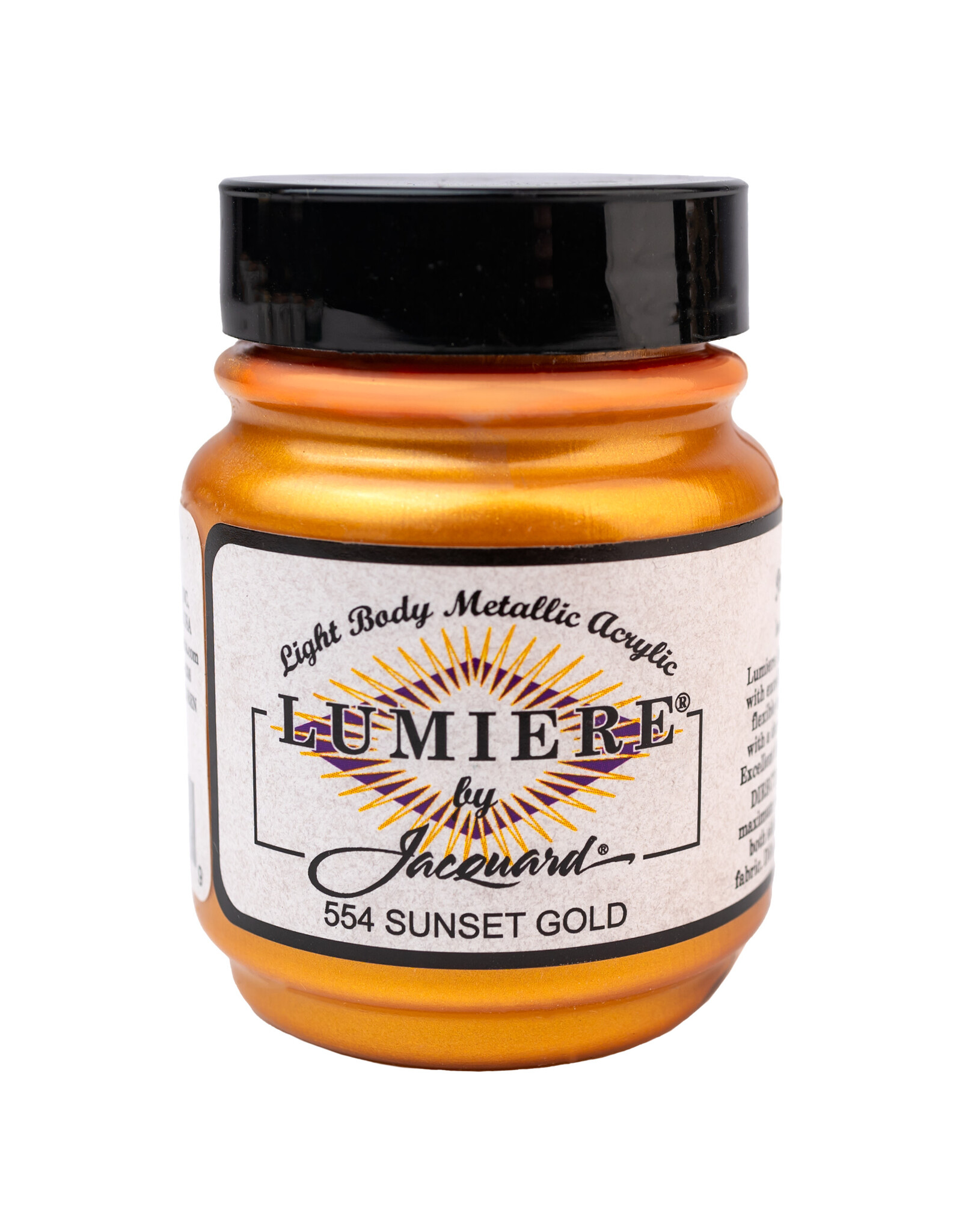 Jacquard Jacquard Lumiere Acrylic Paint, Sunset Gold 2¼oz