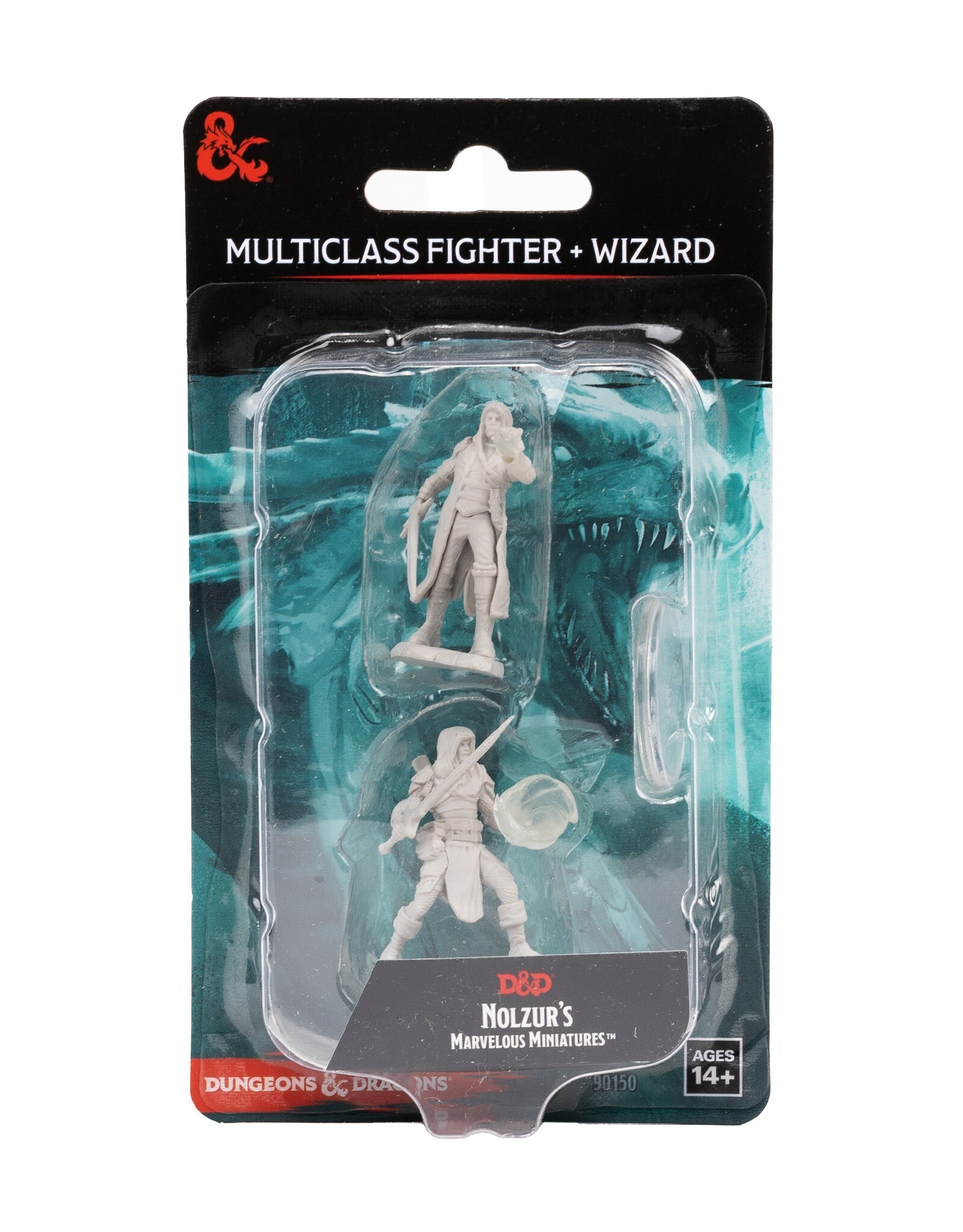WIZKIDS D&D Nolzur`s Marvelous  Miniatures  Multiclass Fighter + Wizard Male