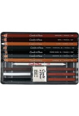 Conte Conté Sketching Set, 15-Piece Set