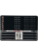 Conte Conté Pierre Noire Set, 15-Piece Set