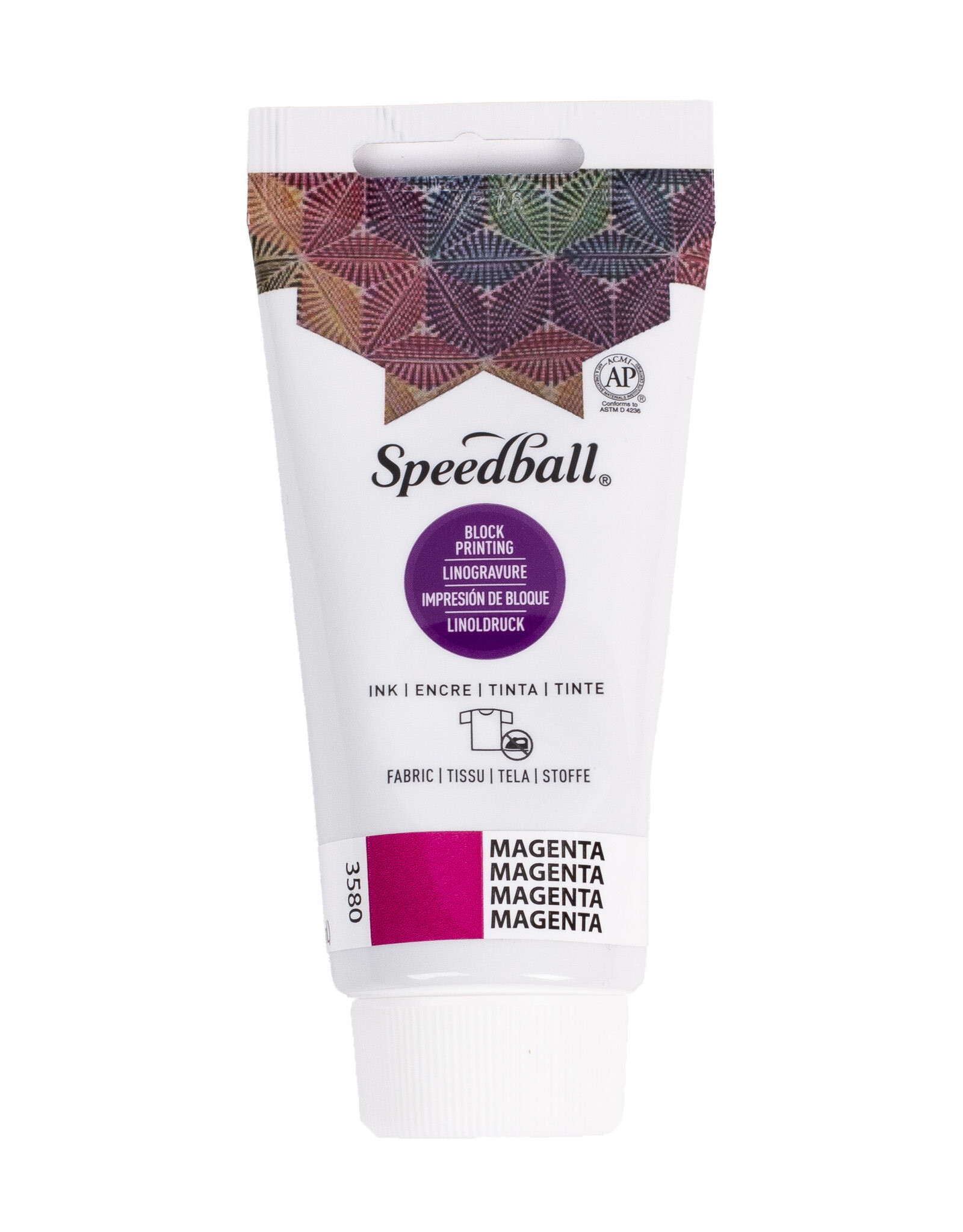 SPEEDBALL ART PRODUCTS Speedball Fabric Block Printing Ink, Magenta, 2.5oz