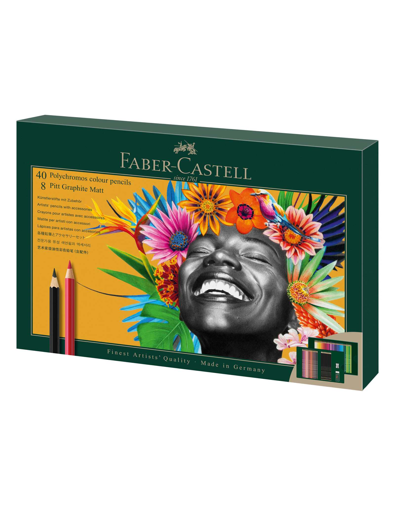 FABER-CASTELL 50 Ct Polychromos and Graphite Matte Gift Set