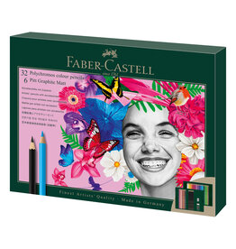 FABER-CASTELL 40 Ct Polychromos and Graphite Matte Gift Set