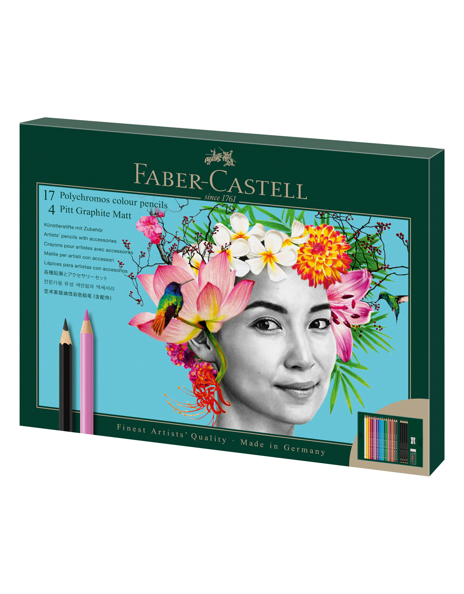 FABER-CASTELL 23 Ct Polychromos and Graphite Matte Gift Set