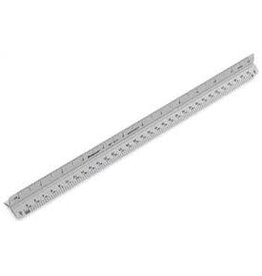 CLEARANCE Alvin 110PC 12" High Impact Plastic Architect Triangular Scale