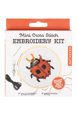 Kikkerland Kikkerland Mini Cross Stitch, Ladybug Kikkerland Kikkerland Mini Cross Stitch, Ladybug