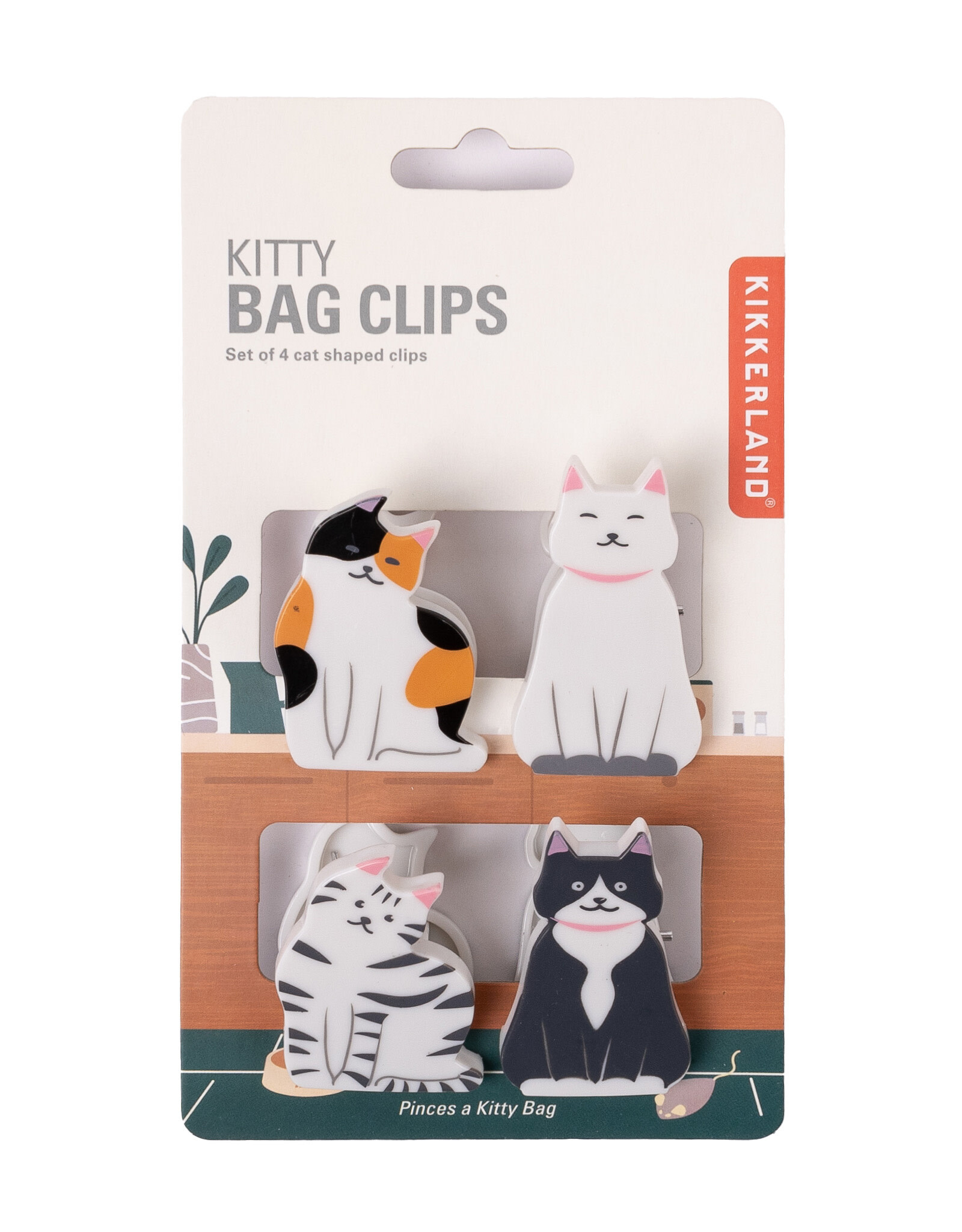 Kikkerland Kikkerland Kitty Bag Clips