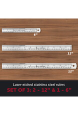 W.A. Portman WA Portman 3pc Ruler Set