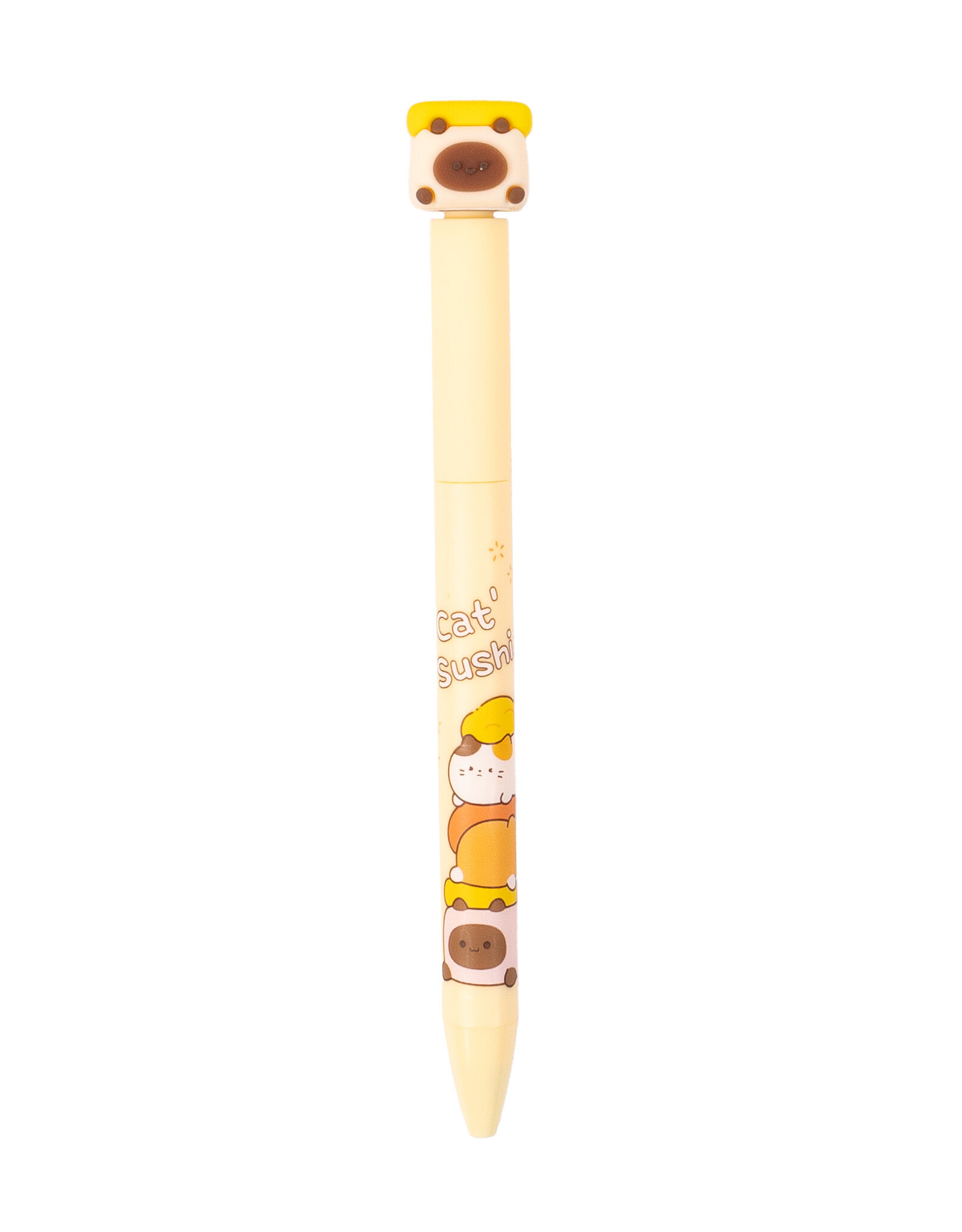 BCmini BCmini Sushi Cat Spinning Retractable Gel Pen
