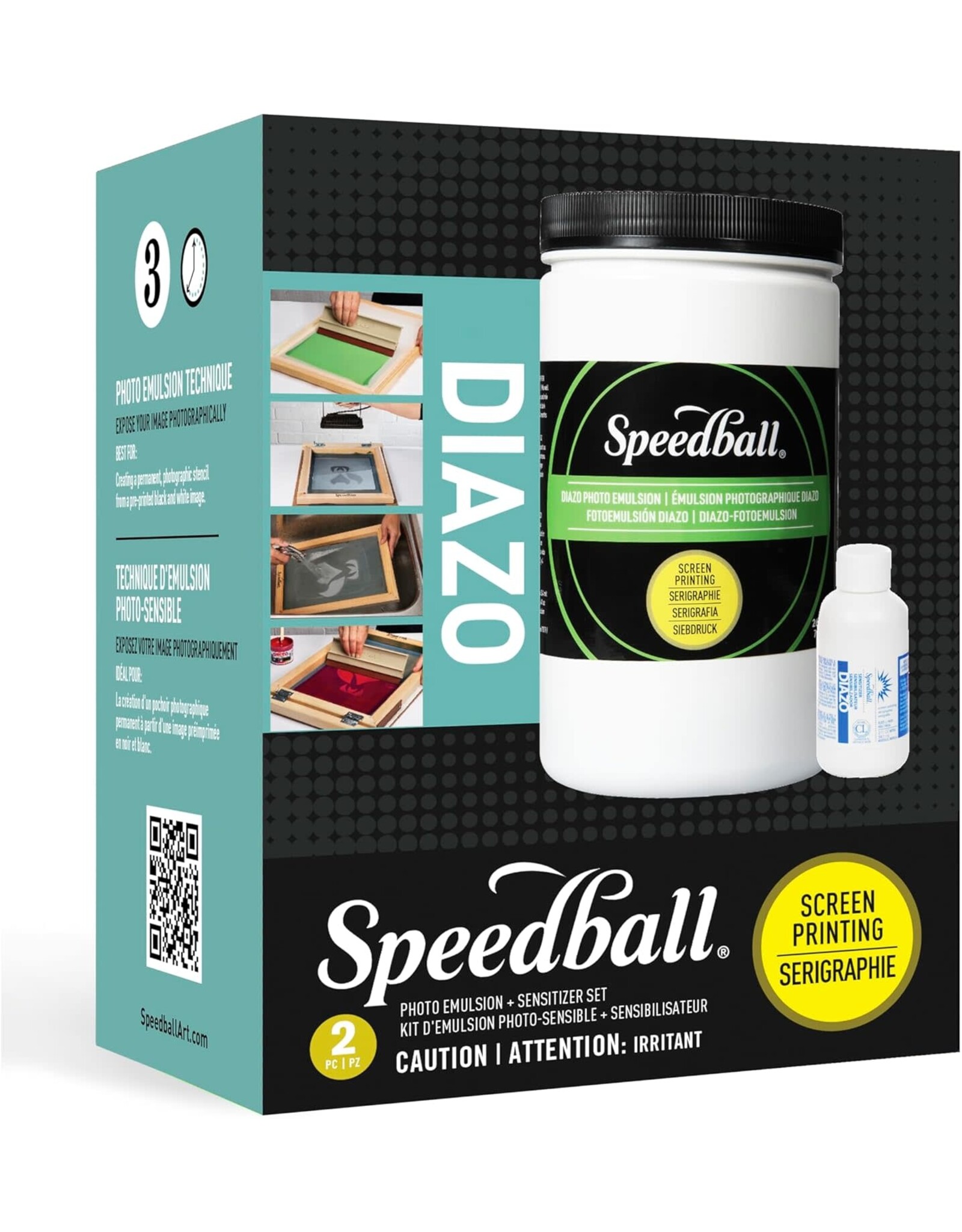 SPEEDBALL ART PRODUCTS Speedball Screen Printing DIAZO Photo Emulsion and  Sensitizer Set