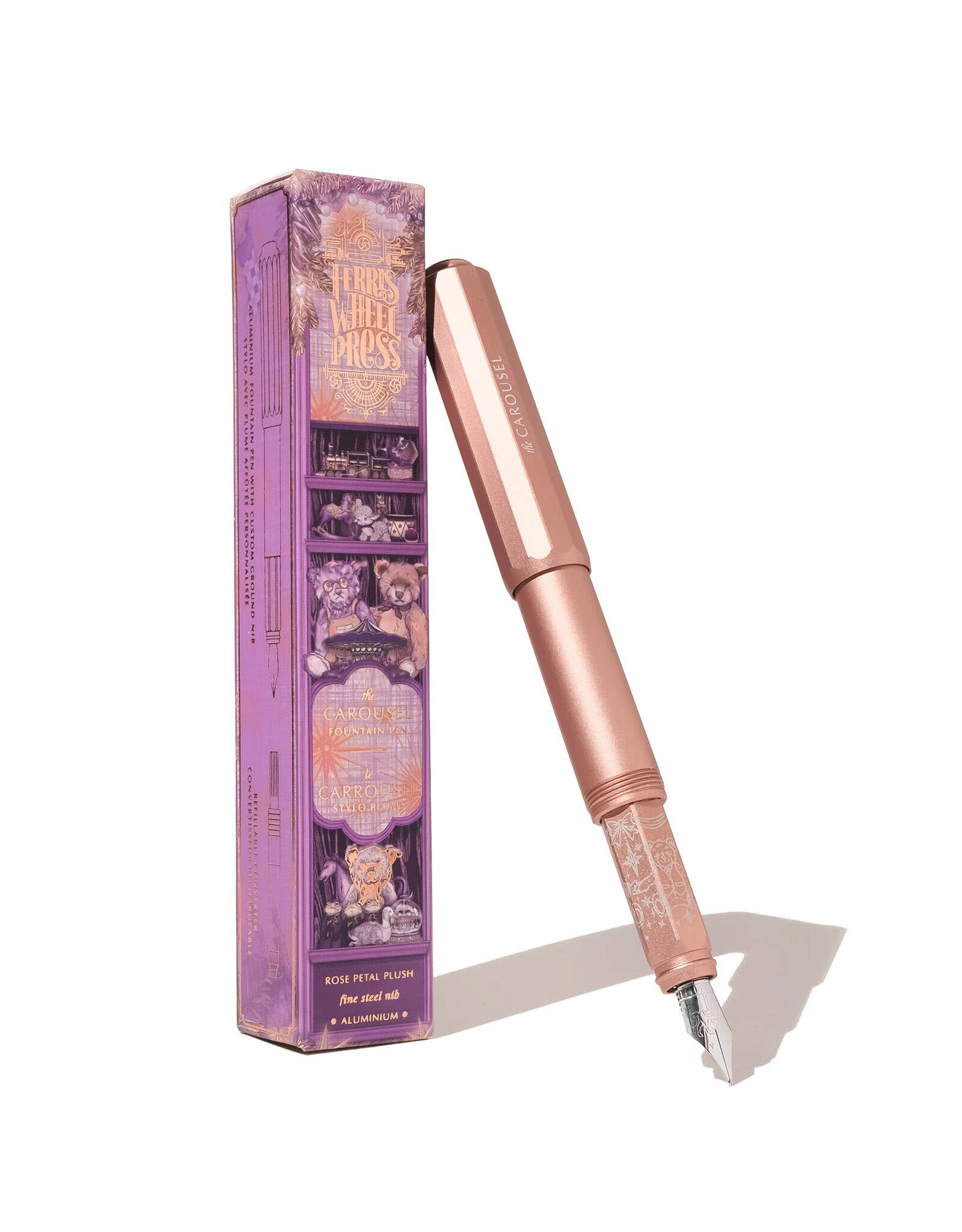 Ferris Wheel Press Carousel Fountain Pen, Rose Petal Plush (F)