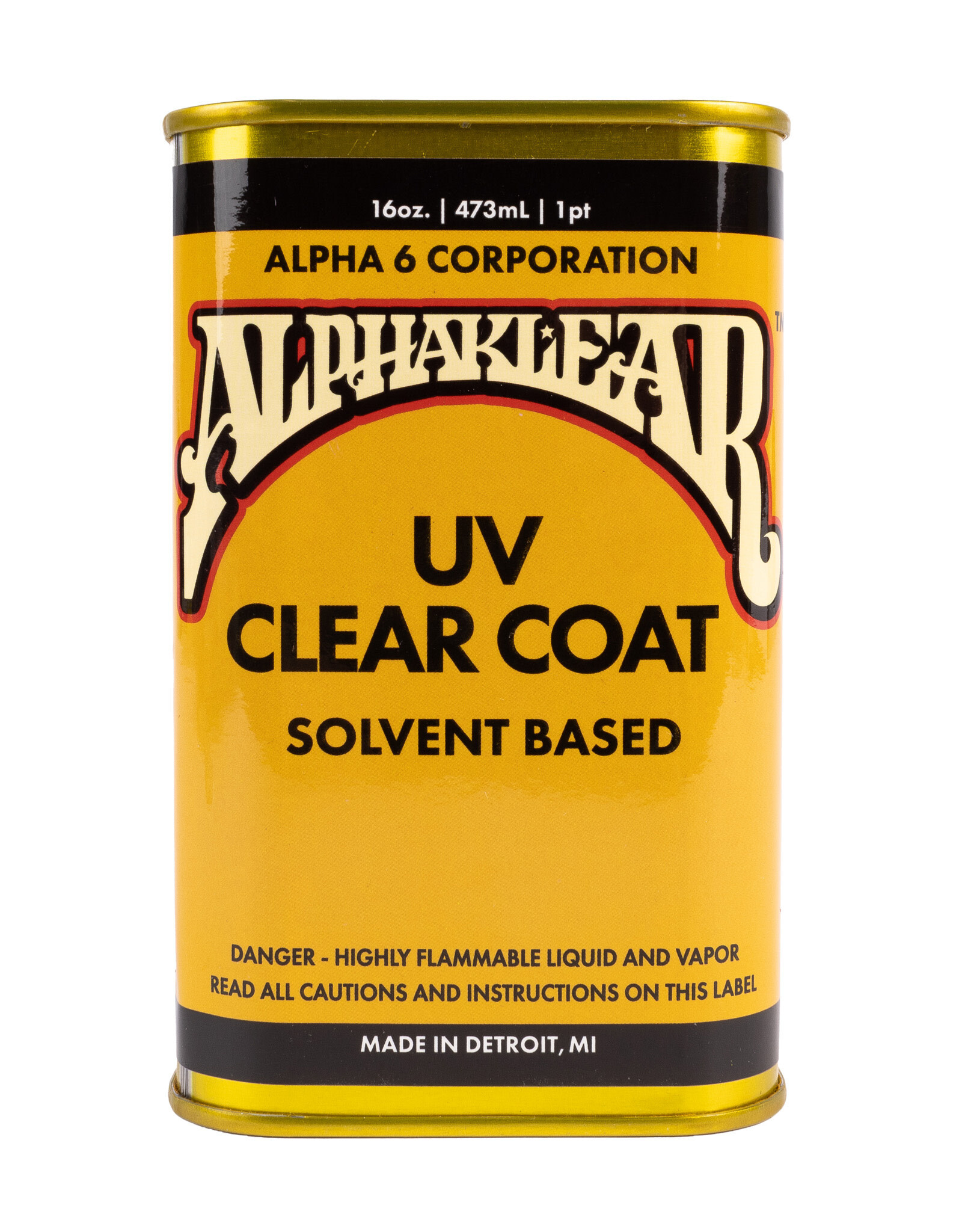 AlphaKlear Solvent UV Clear Coat, 16oz Can