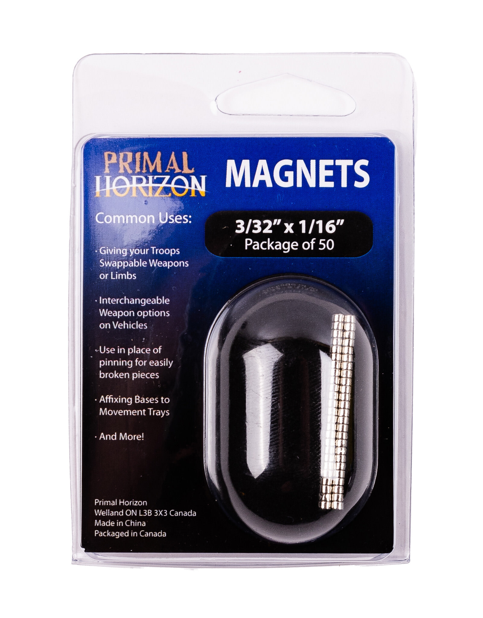 Primal Horizon Primal Horizon Magents  3/32 in x 1/16 in 50 pack
