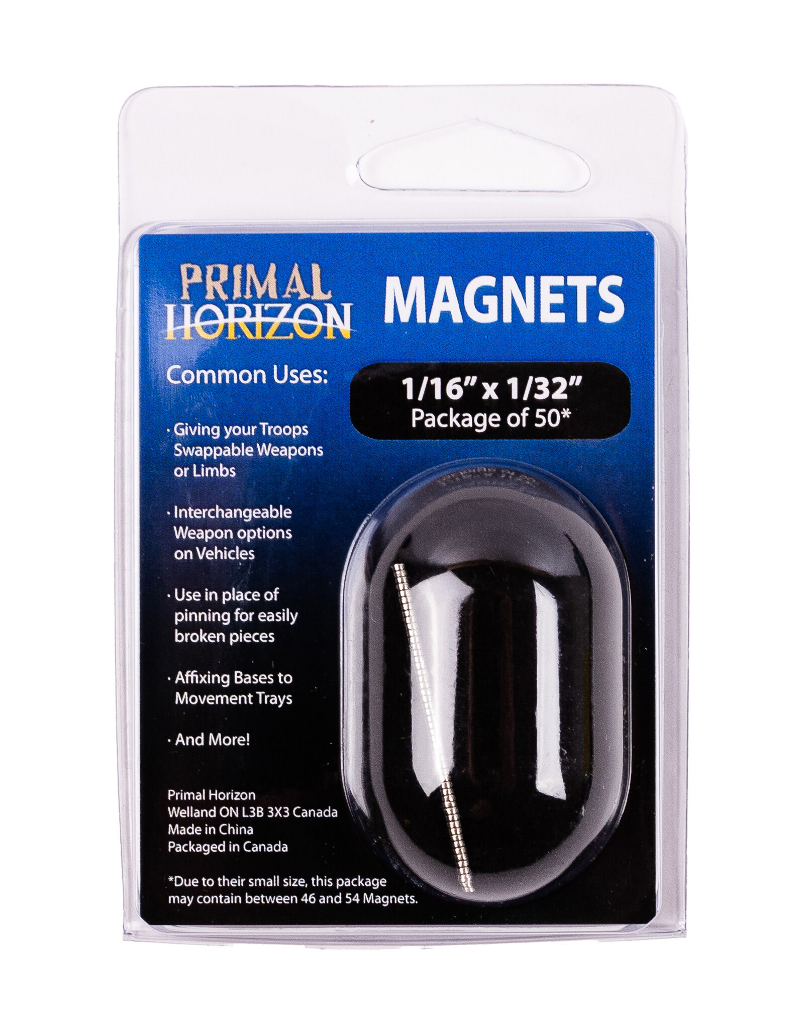 Primal Horizon Primal Horizon Magnets  1/16 in x 1/32 in 50 pack