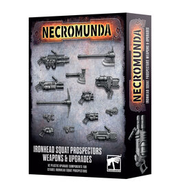 Games Workshop Necromunda Ironhead Squat Prospectors Weapons and Upgrades