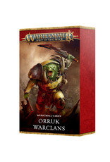 Games Workshop Warscroll Cards Orruk Warclans WHILE SUPPLIES LAST