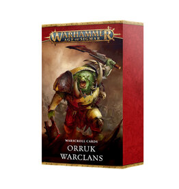 Games Workshop Warscroll Cards Orruk Warclans WHILE SUPPLIES LAST