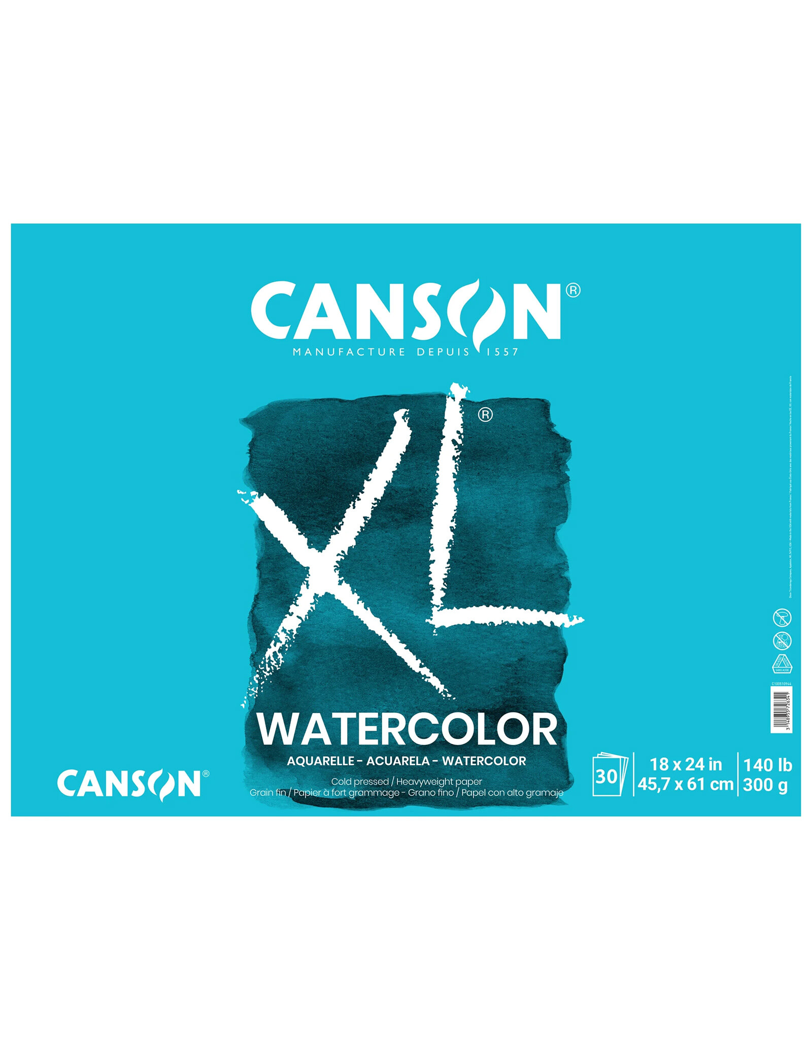 Canson Canson XL Watercolor Pad, 18” x 24”
