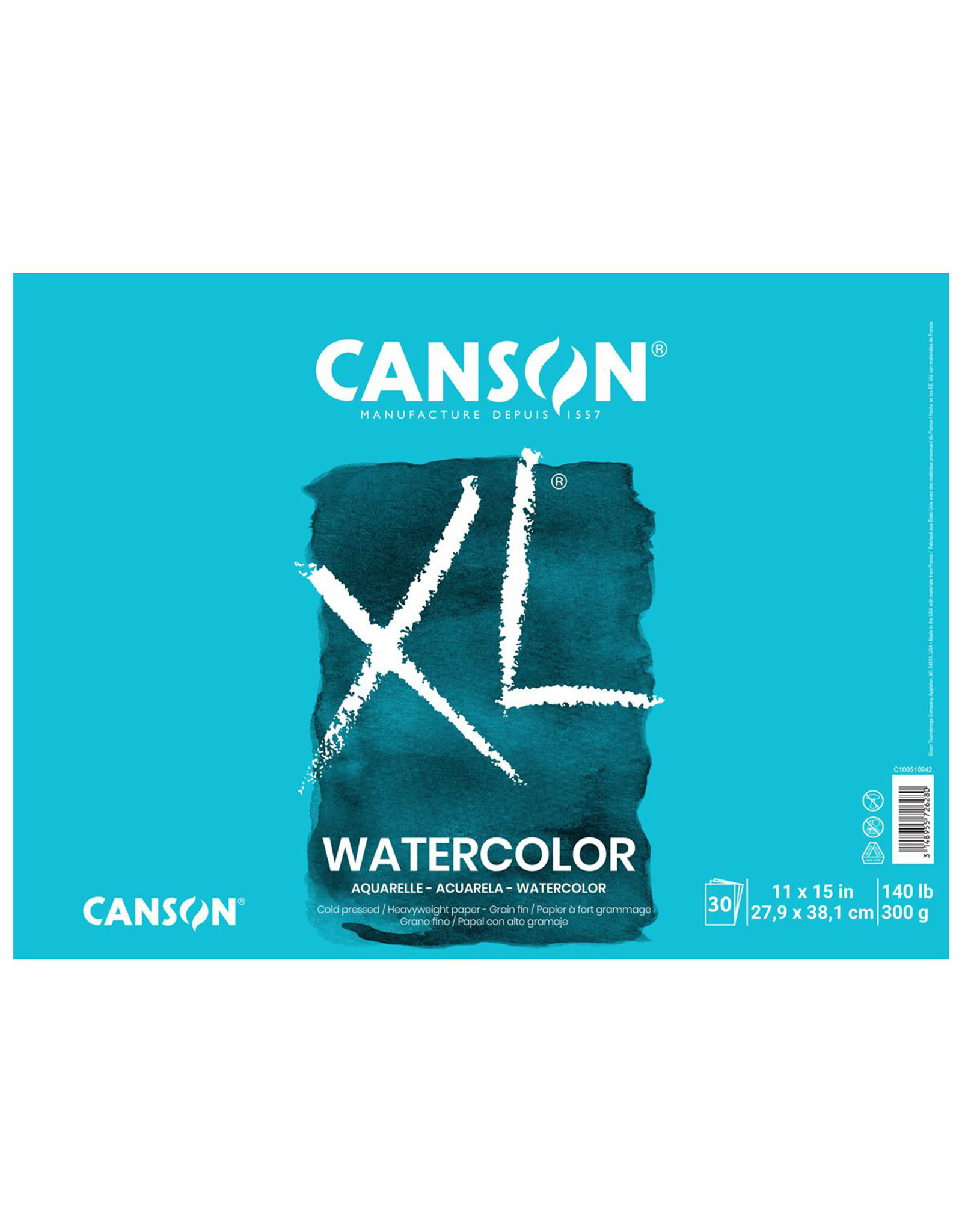 Canson Canson XL Watercolor Pad, 11” x 15”