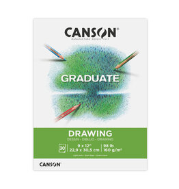 Canson Canson Graduate Drawing Pad, 9” x 12”