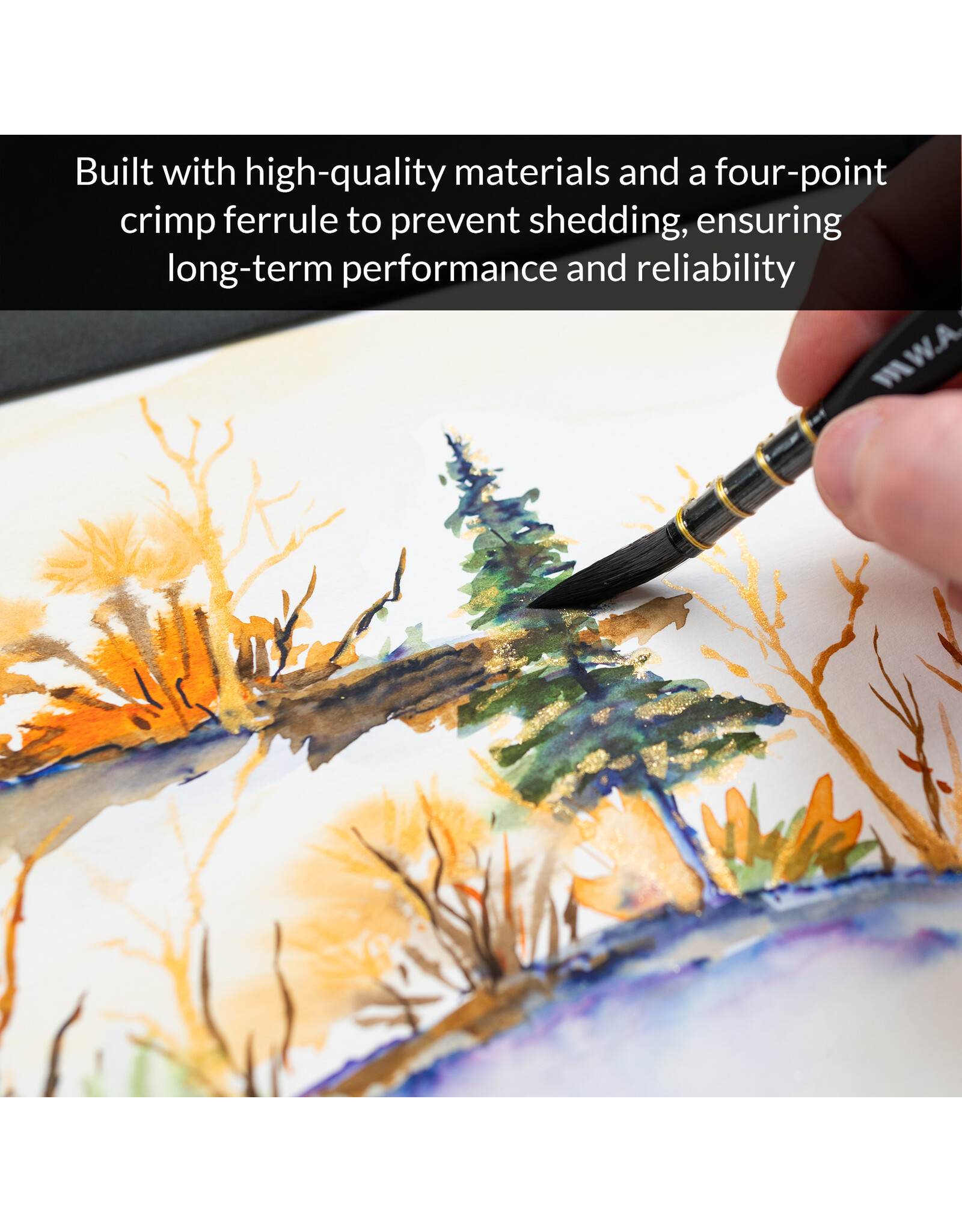 W.A. Portman WA Portman 4pc Quill Brushes #0, #1, #3, #5