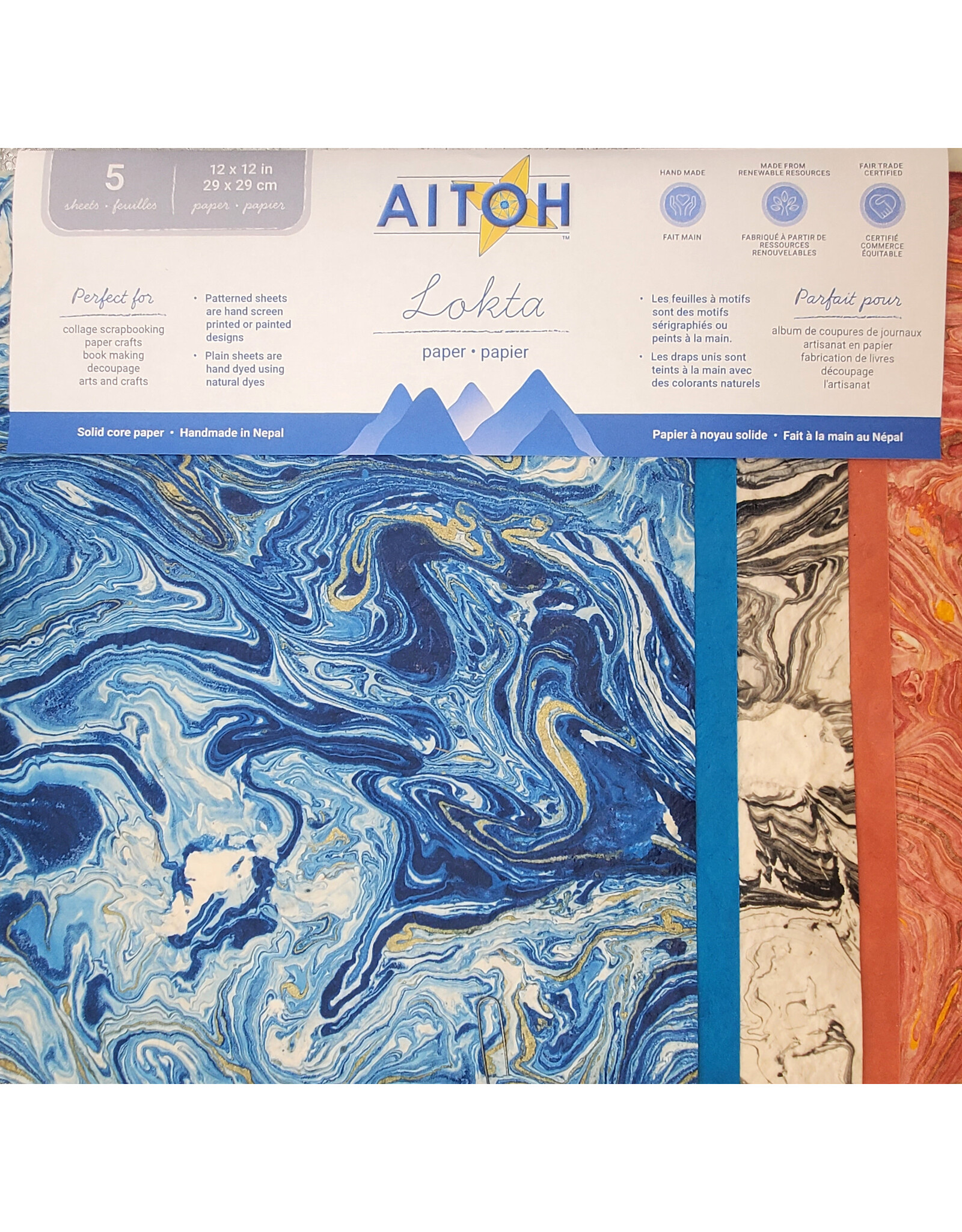 AITOH Aitoh Paper Pack, Marble 8.5" x 11"