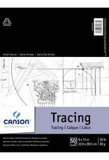 Canson Canson Artist Series Tracing Paper, 50 Sheets, 9” x 12”