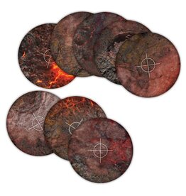 Mantic Games Mantic Games Neoprene Objective Templates ‘Hellscape’ 40mm + 6″ diameter