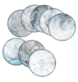 Mantic Games Mantic Games Neoprene Objective Templates ‘Snowfield’ 40mm + 6″ diameter