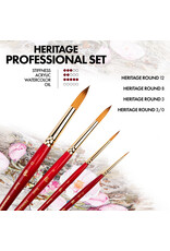 W.A. Portman Princeton Heritage 4-Piece Brush Set