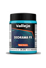 Vallejo Vallejo Diorama FX Water Texture Mediterranean Blue 200ml