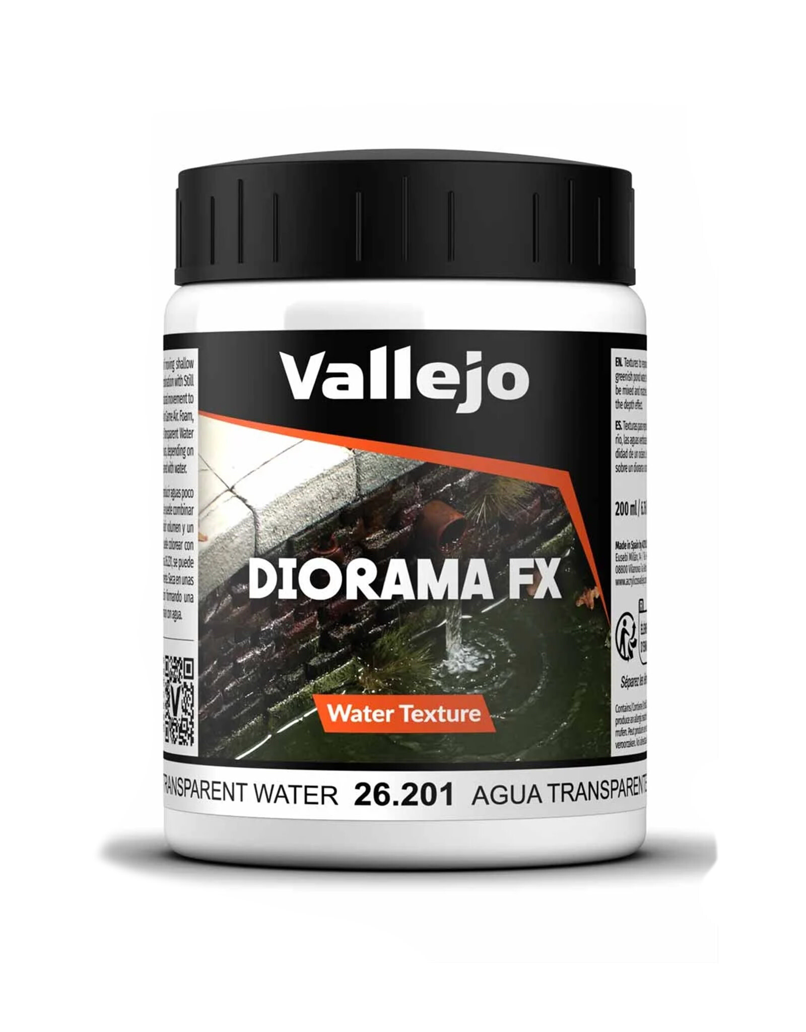 Vallejo Vallejo Diorama FX Water Texture Transparent Water  200ml