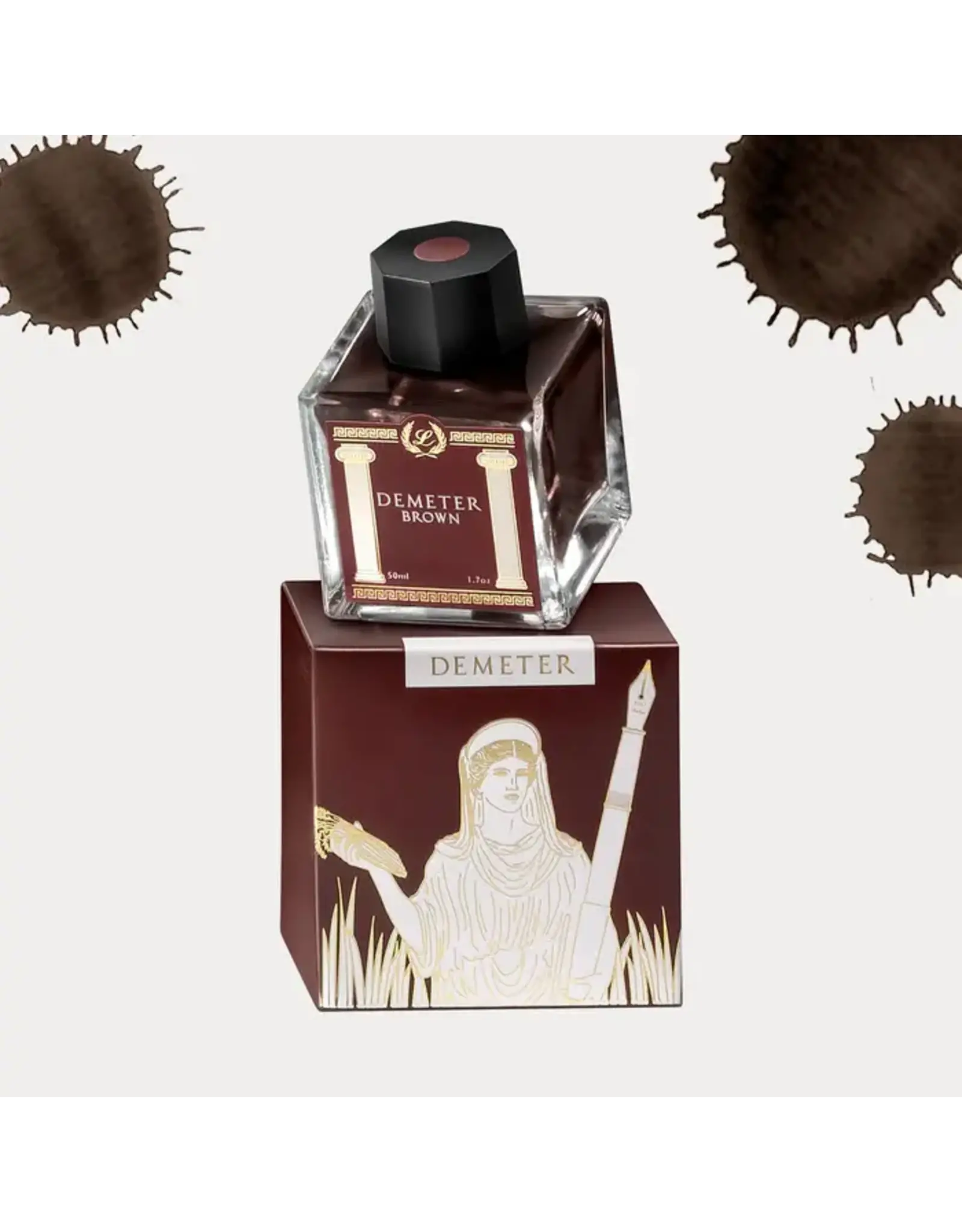 Laban Pens Laban Pens Greek Mythology Demeter Brown Fountain Pen Ink 50ml