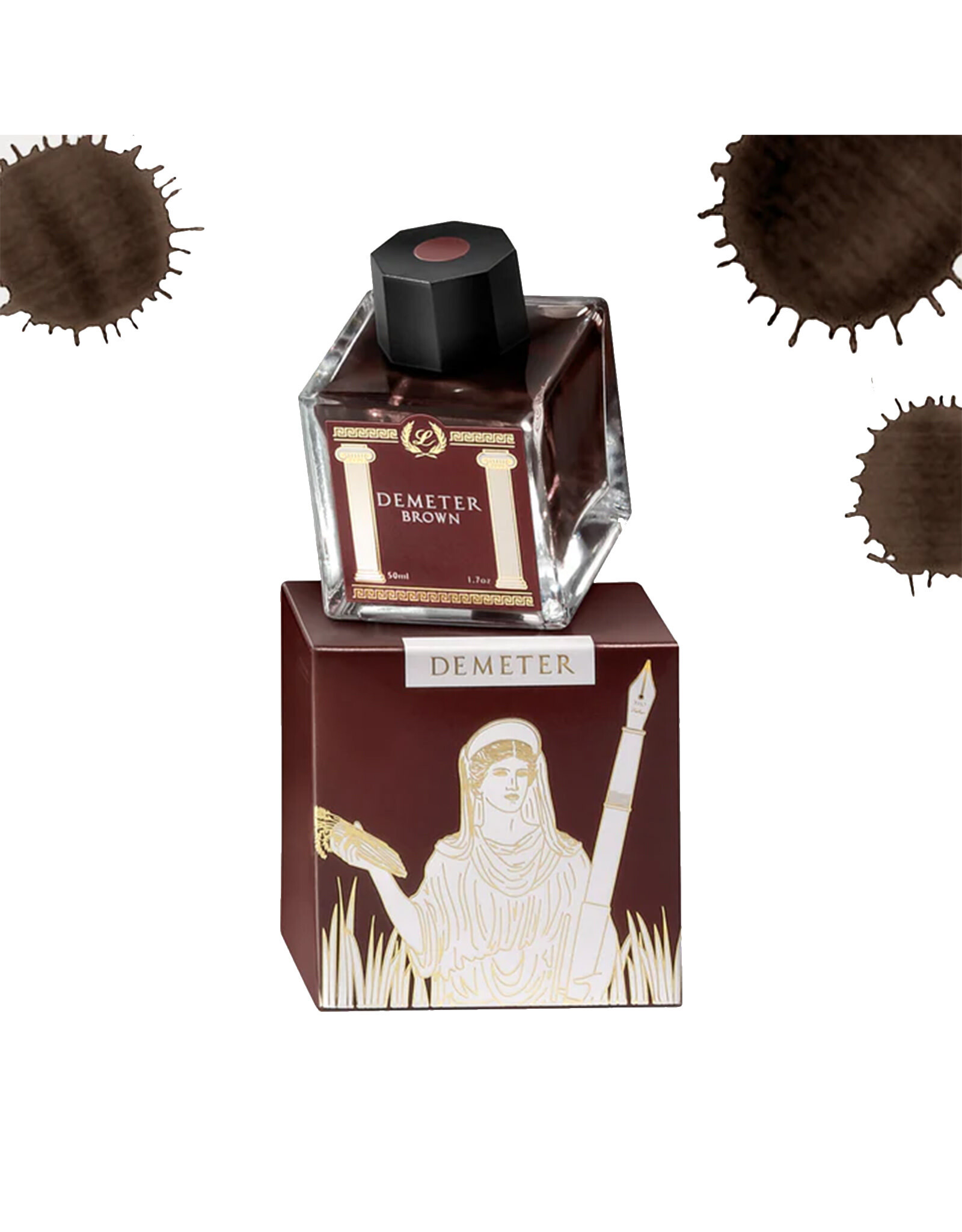 Laban Pens Laban Pens Greek Mythology Demeter Brown Fountain Pen Ink 50ml