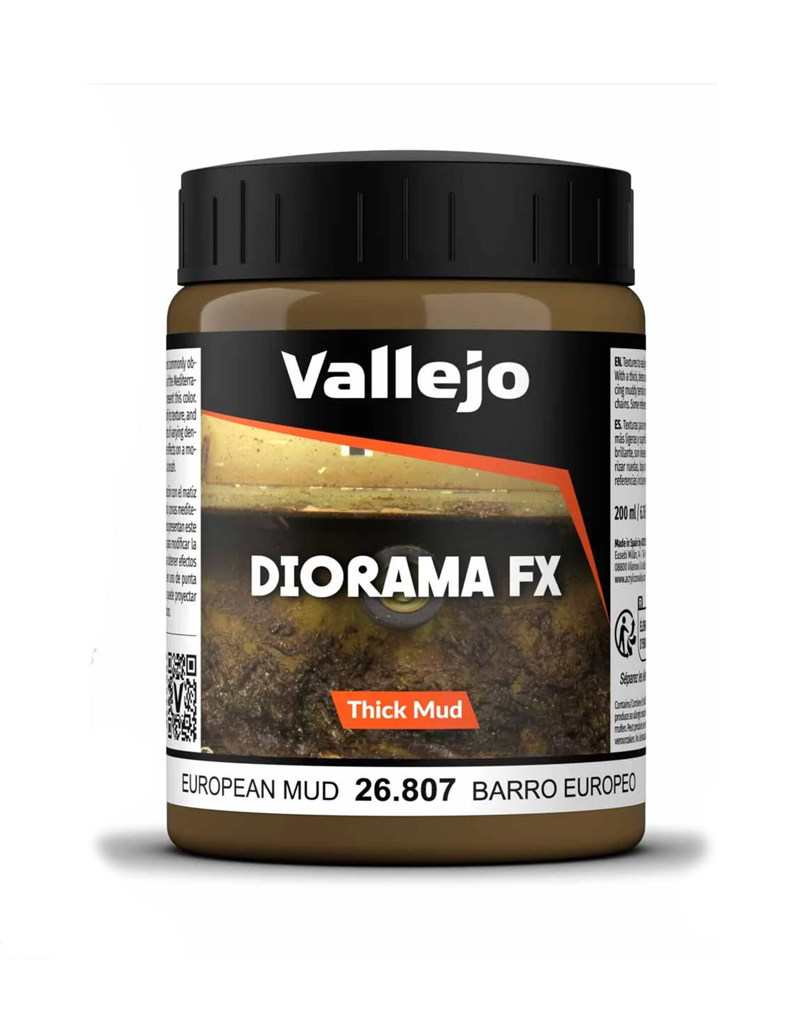 Vallejo Diorama FX Mud European Thick Mud (200ml)