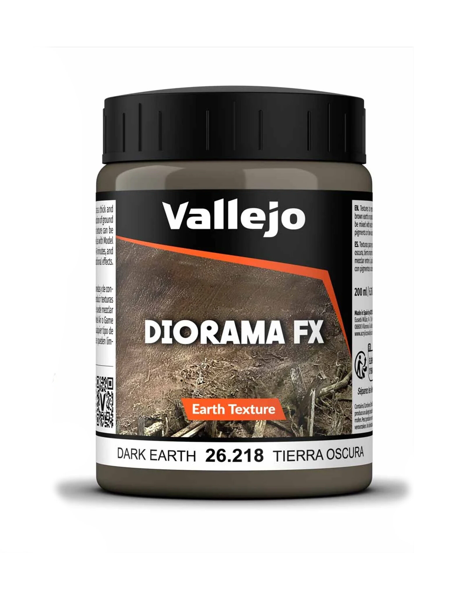 Vallejo Diorama FX Earth Dark Earth (200ml)