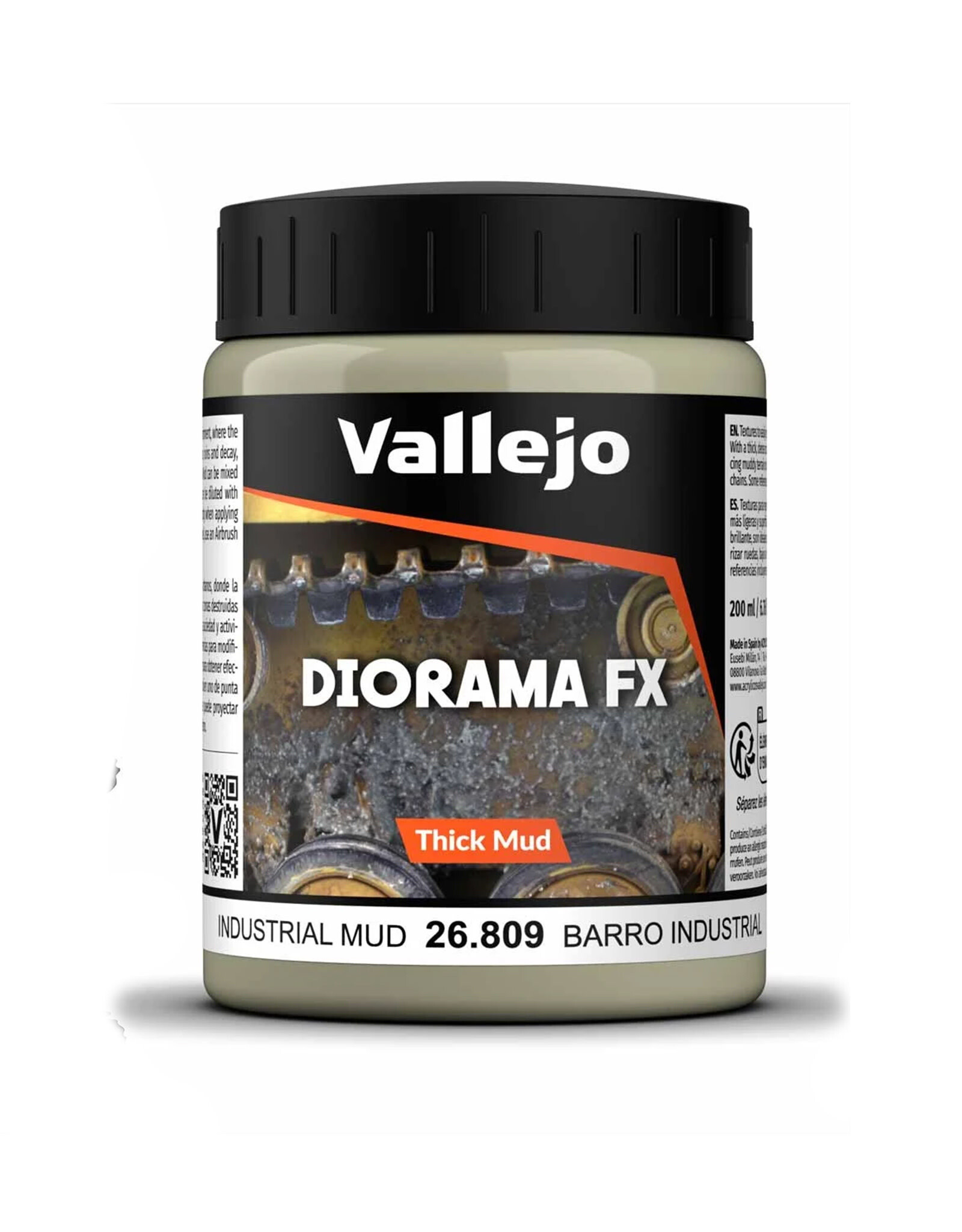 Vallejo Diorama FX Mud Industrial Thick Mud (200ml)