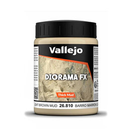 Vallejo Vallejo Diorama FX Thick Mud Light Brown Mud 200ml