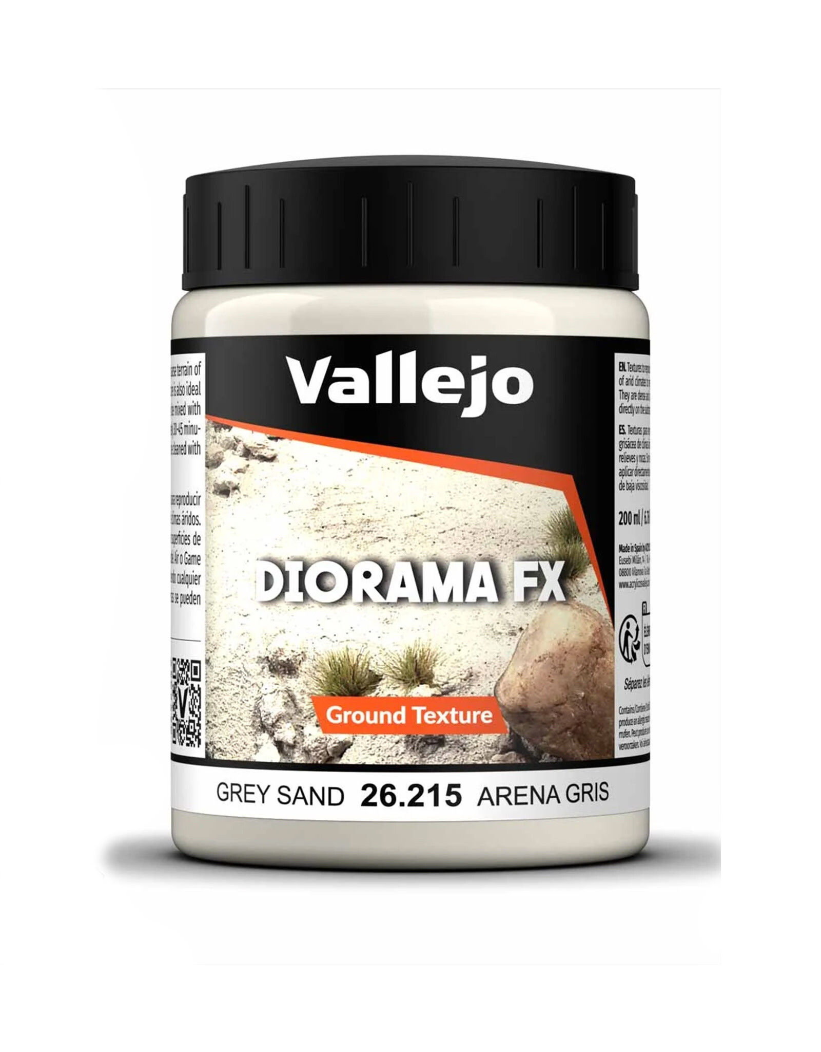 Vallejo 200ml Diorama FX - Ground Texture: Grey Sand Vallejo 200ml Diorama FX - Ground Texture: Grey Sand