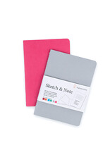 Hahnemuhle Hahnemuhle Sketch & Note Book, Grey/Pink Bundle, 5.83 x 4.13  in