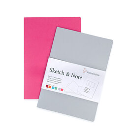 Hahnemuhle Hahnemuhle Sketch & Note Book, Grey/Pink Bundle, 8.27 x 11.69 in